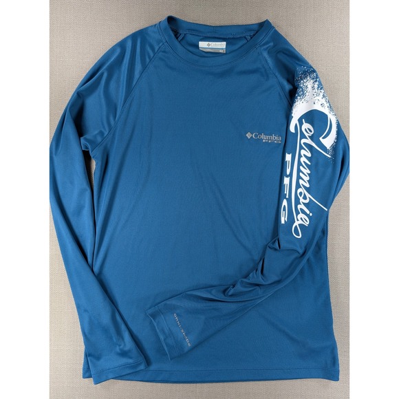 Columbia Tops - Columbia PFG Long Sleeve Shirt Blue Omni-Shade Sun Protection XK6222 Womens S